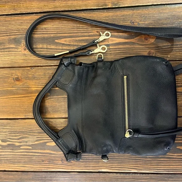 Foley and Corinna Black Leather Crossbody Bag - Picture 5 of 7